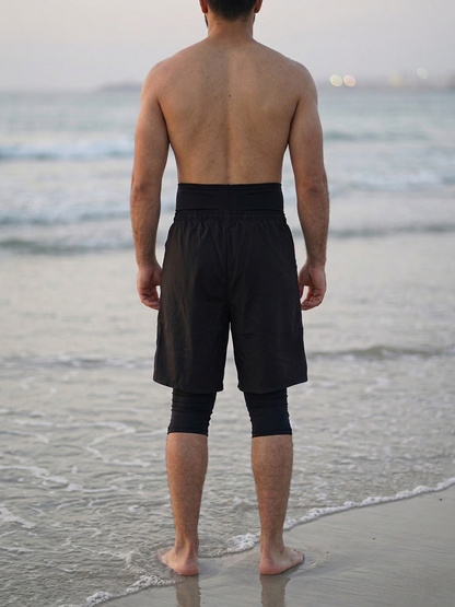 Awrah cover swim shorts